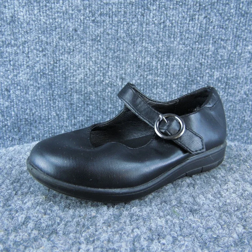 Dream Pairs Girls Mary‎ Jane Shoes Black Synthetic Hook & Loop Size T 7 Medium